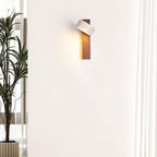 Olivia Travertine & Wood Wall Light