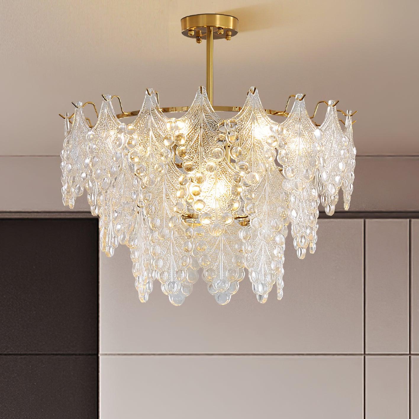 Thalira Crystal Symphony Chandelier