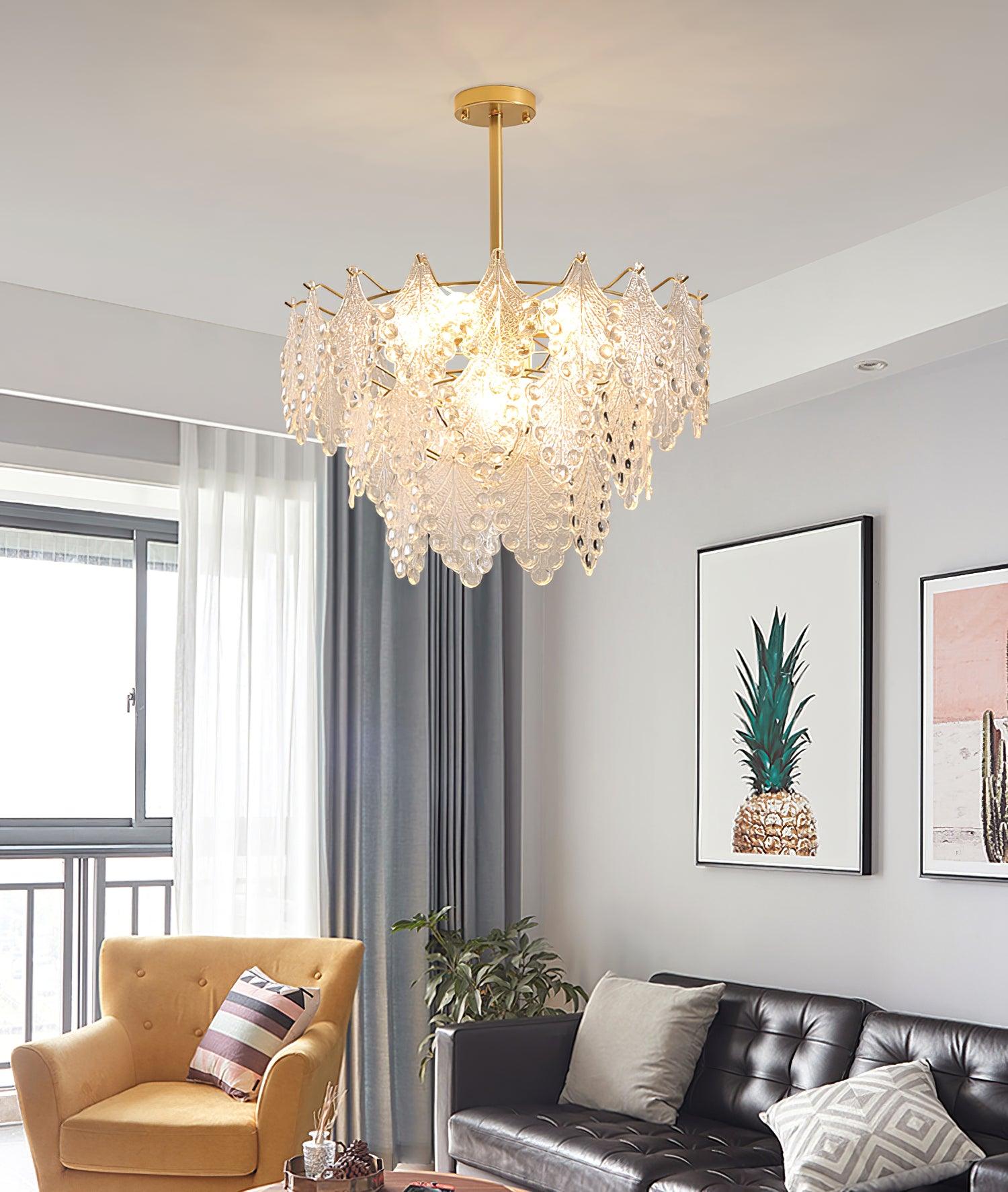 Thalira Crystal Symphony Chandelier