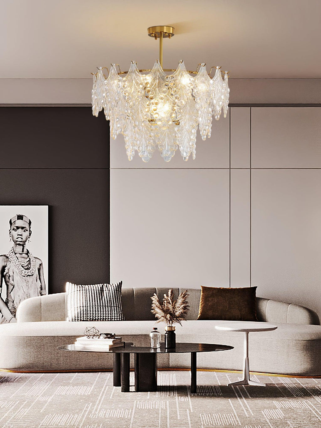Thalira Crystal Symphony Chandelier