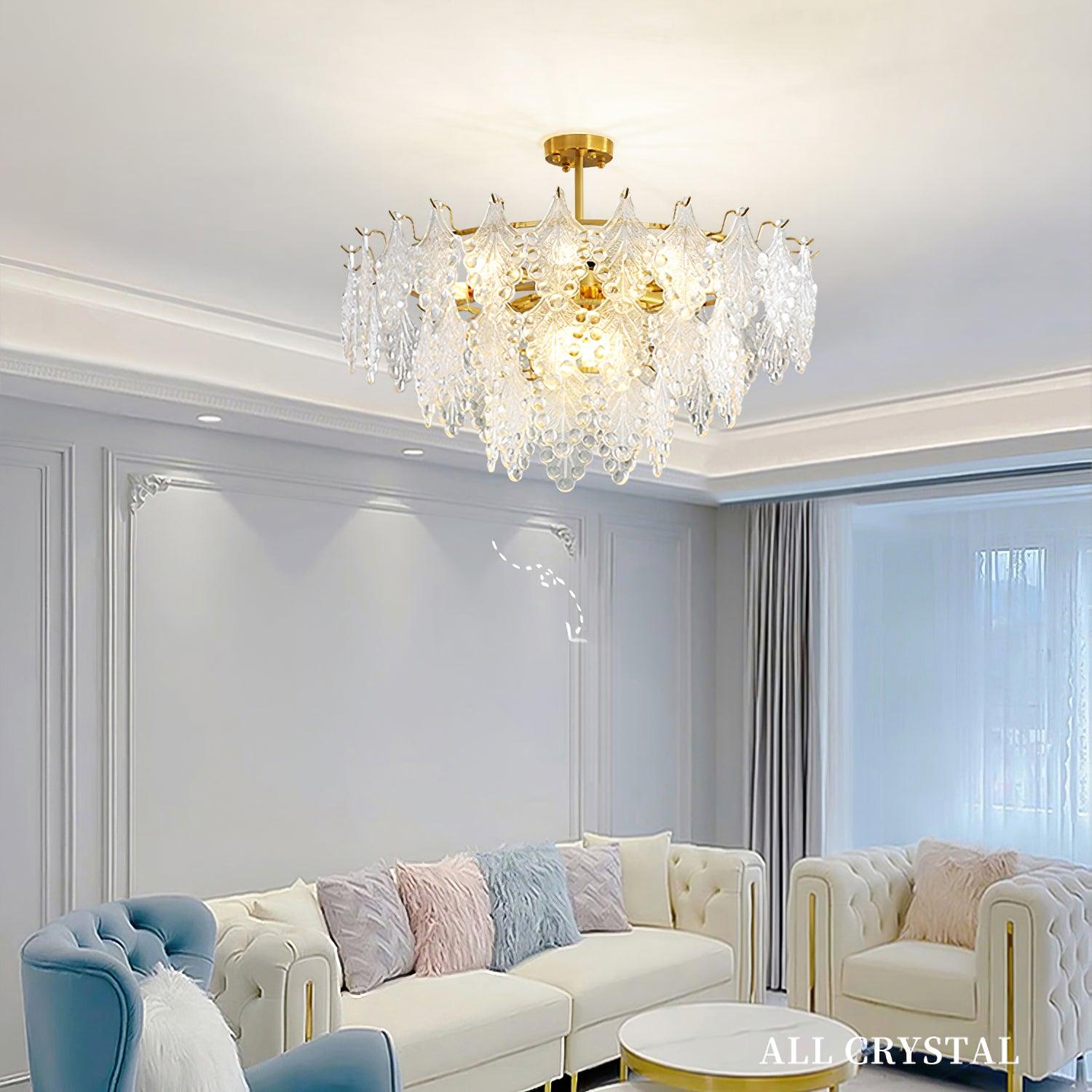 Thalira Crystal Symphony Chandelier