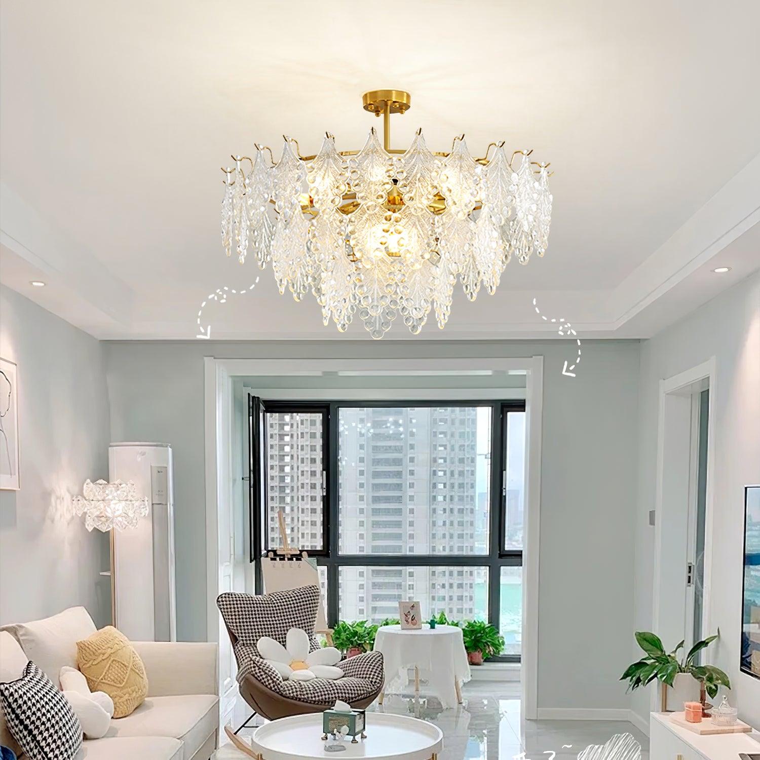 Thalira Crystal Symphony Chandelier