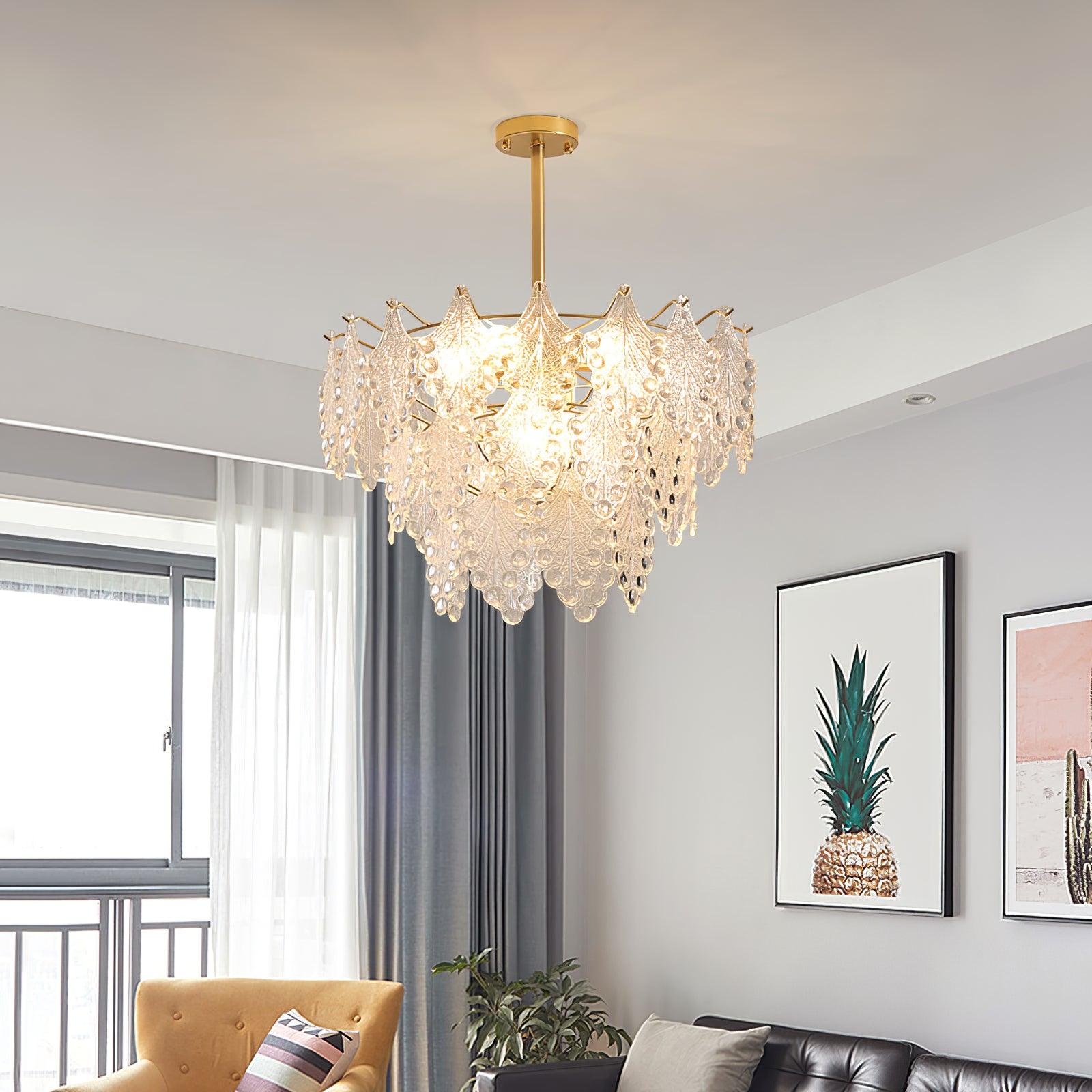 Thalira Crystal Symphony Chandelier