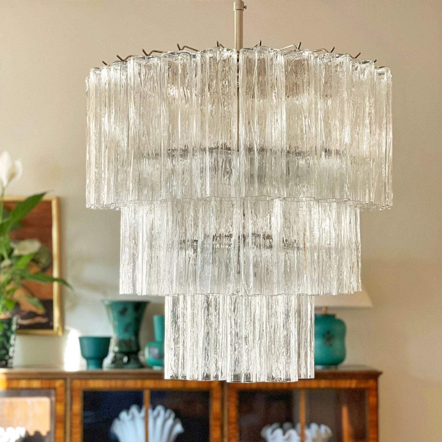 Crystal Cascade Chandelier