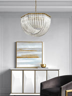 Cyrilla Curved Glass Chandelier