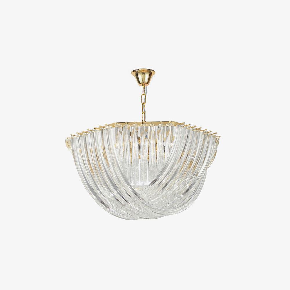 Cyrilla Curved Glass Chandelier