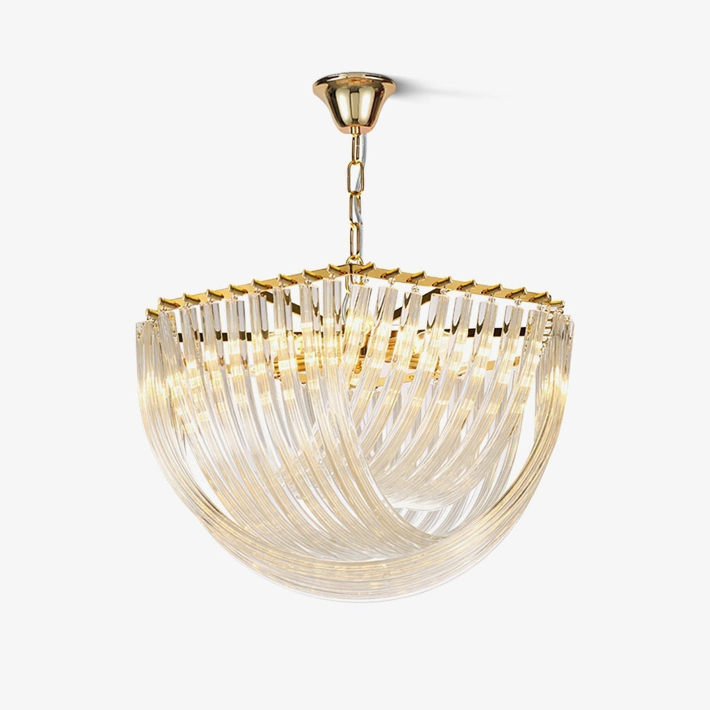Cyrilla Curved Glass Chandelier