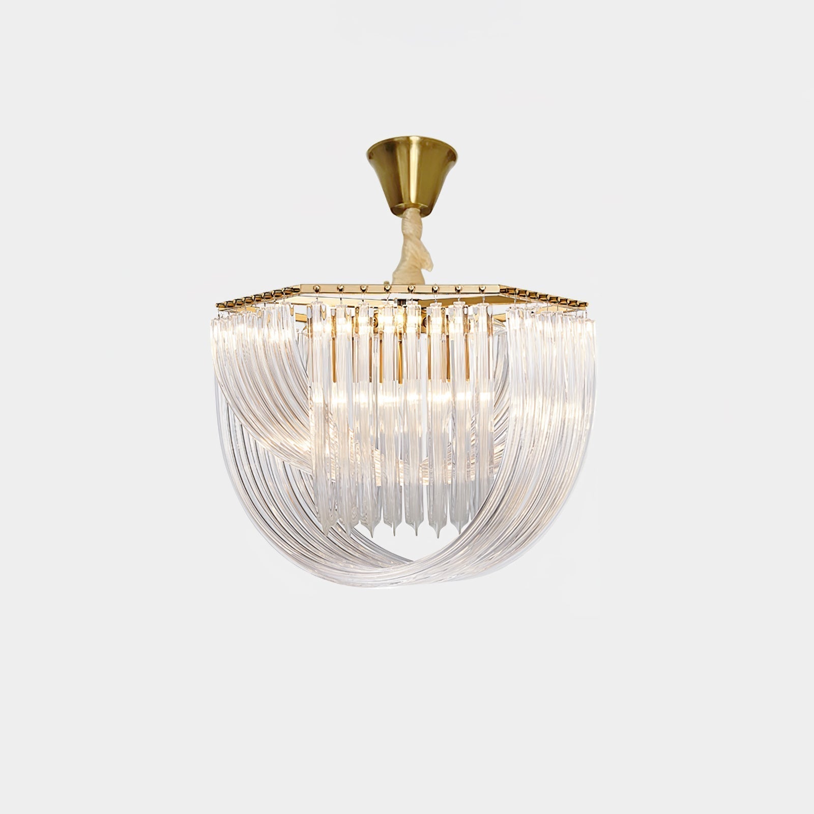Cyrilla Curved Glass Chandelier