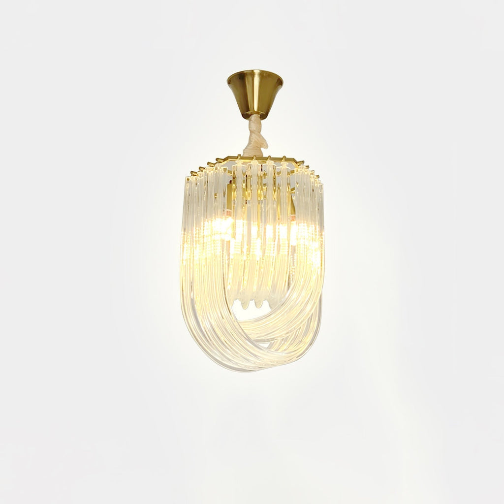 Cyrilla Curved Glass Chandelier