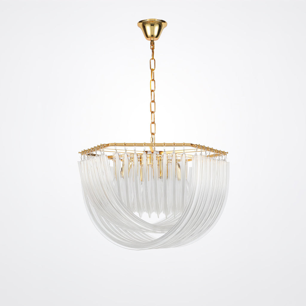 Cyrilla Curved Glass Chandelier