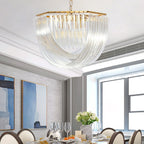Cyrilla Curved Glass Chandelier