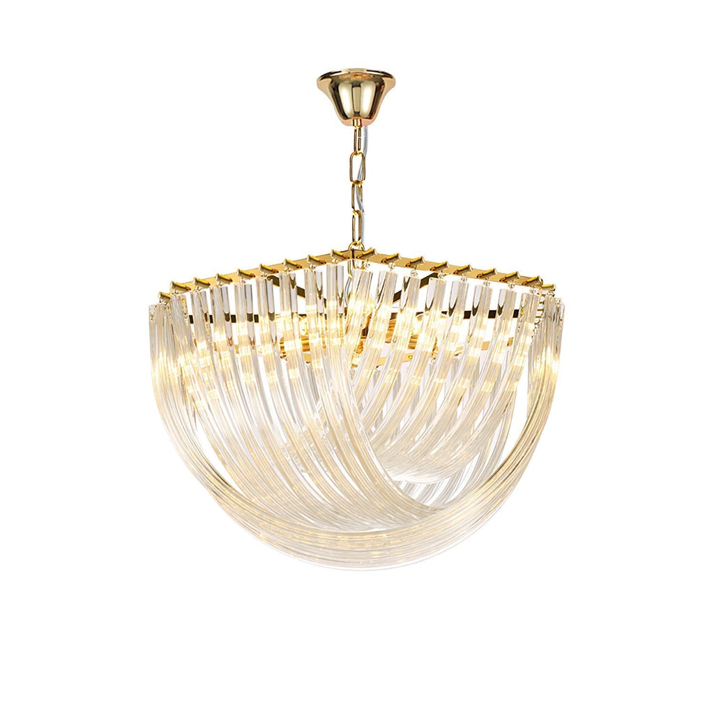 Cyrilla Curved Glass Chandelier