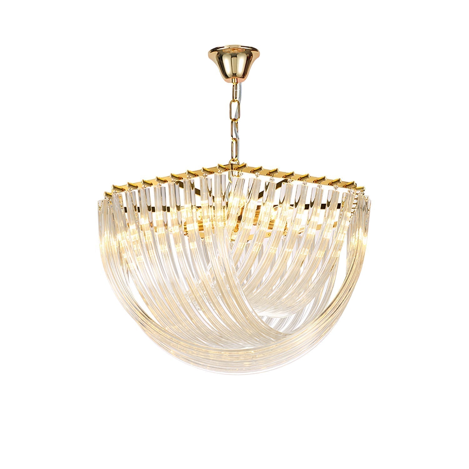 Cyrilla Curved Glass Chandelier