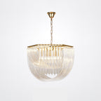 Cyrilla Curved Glass Chandelier