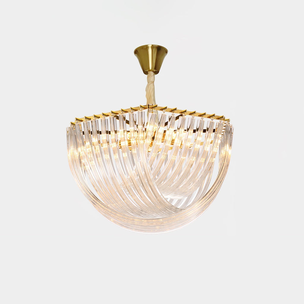 Cyrilla Curved Glass Chandelier