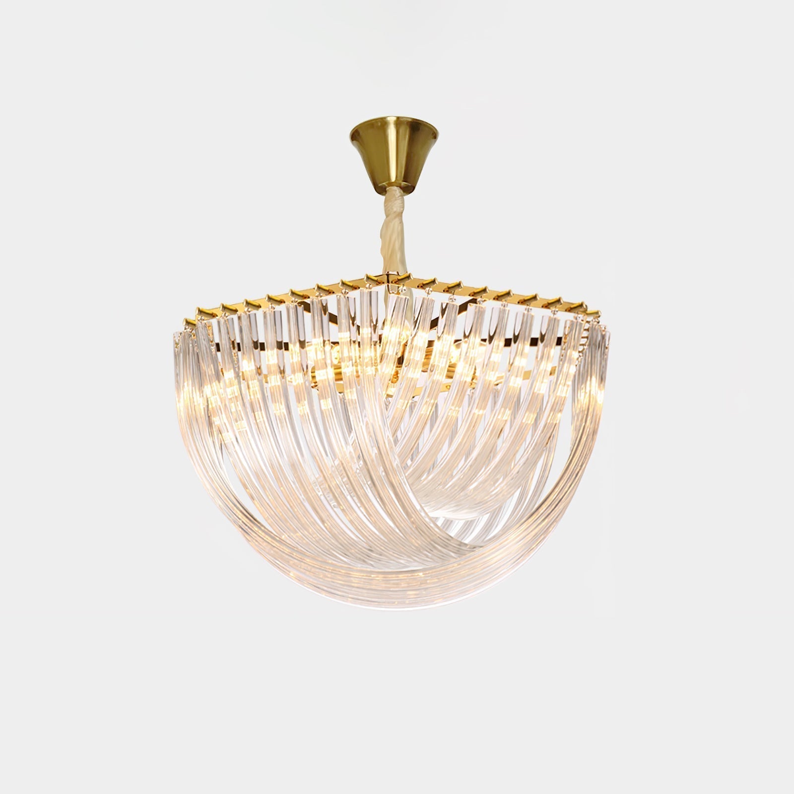 Cyrilla Curved Glass Chandelier