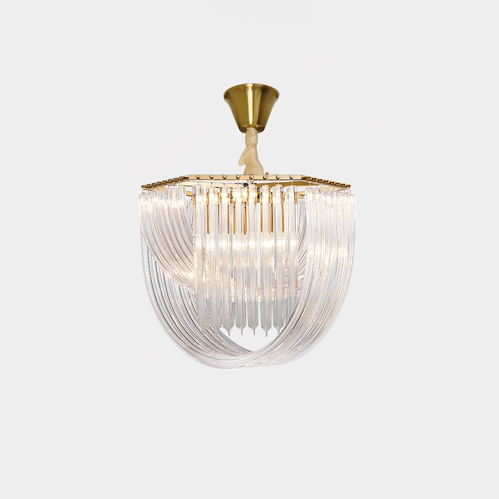 Cyrilla Curved Glass Chandelier