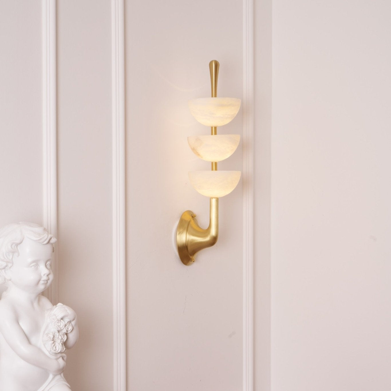 Alabaster Charm Wall Light