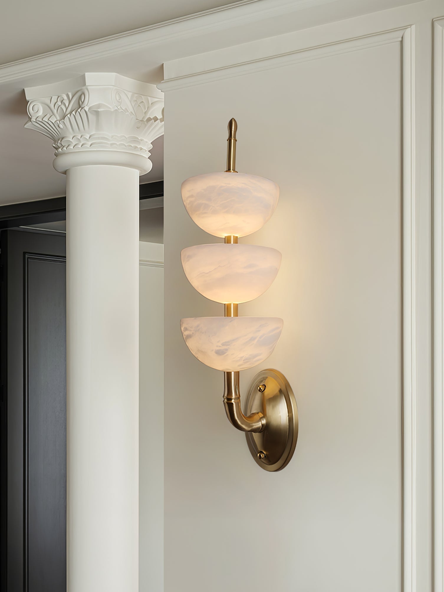 Alabaster Charm Wall Light
