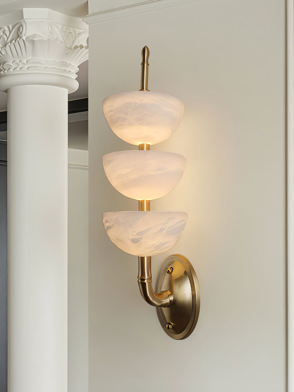 Alabaster Charm Wall Light