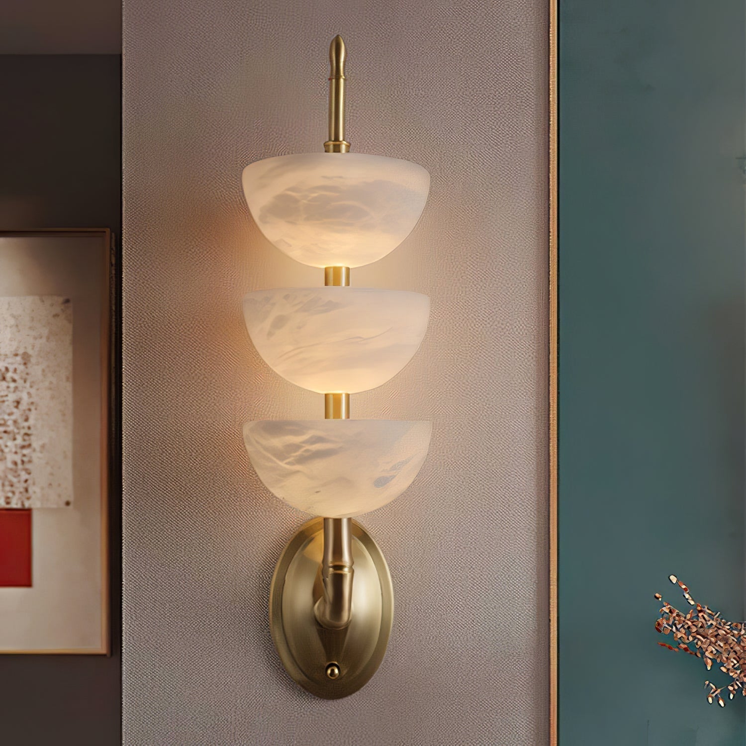 Alabaster Charm Wall Light