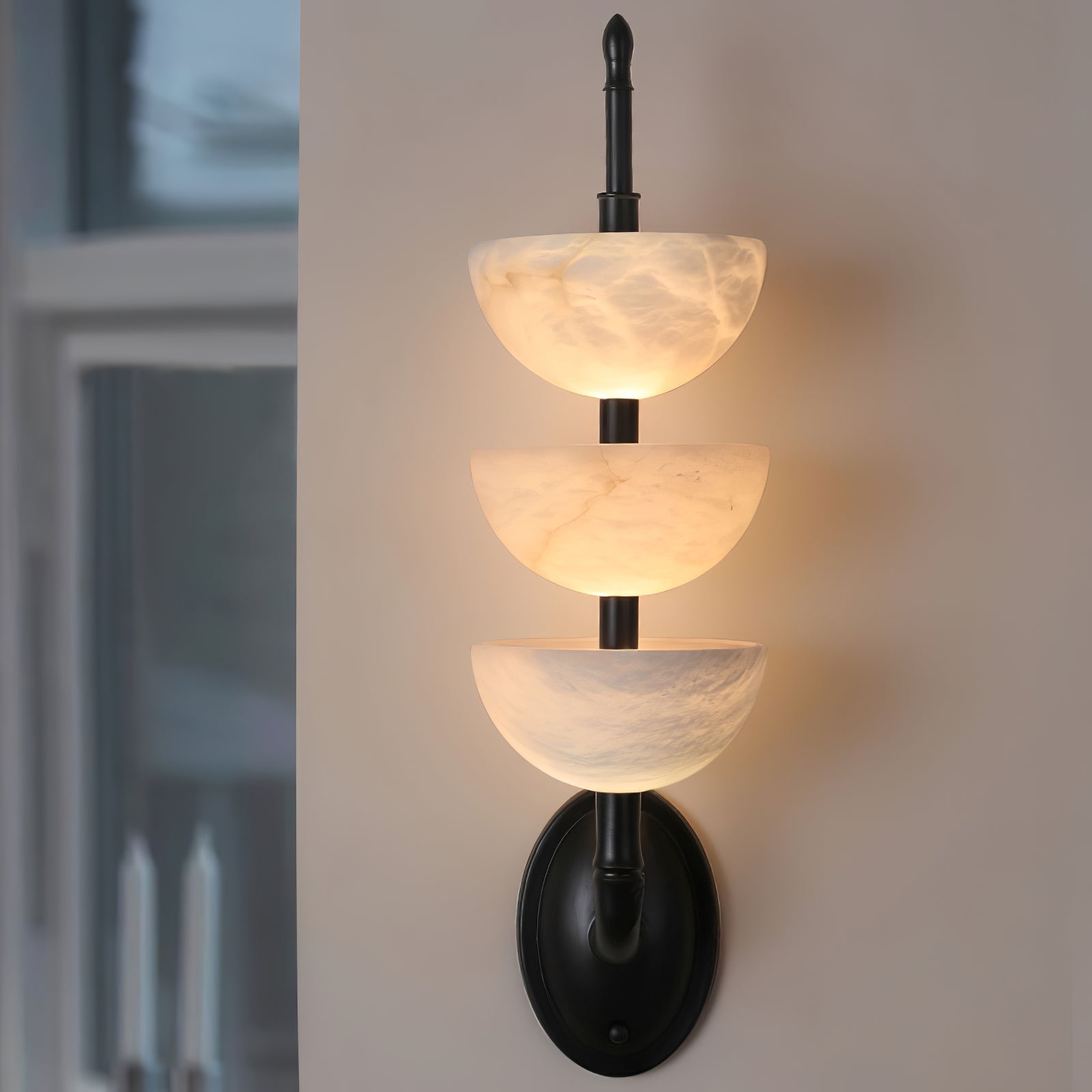 Alabaster Charm Wall Light