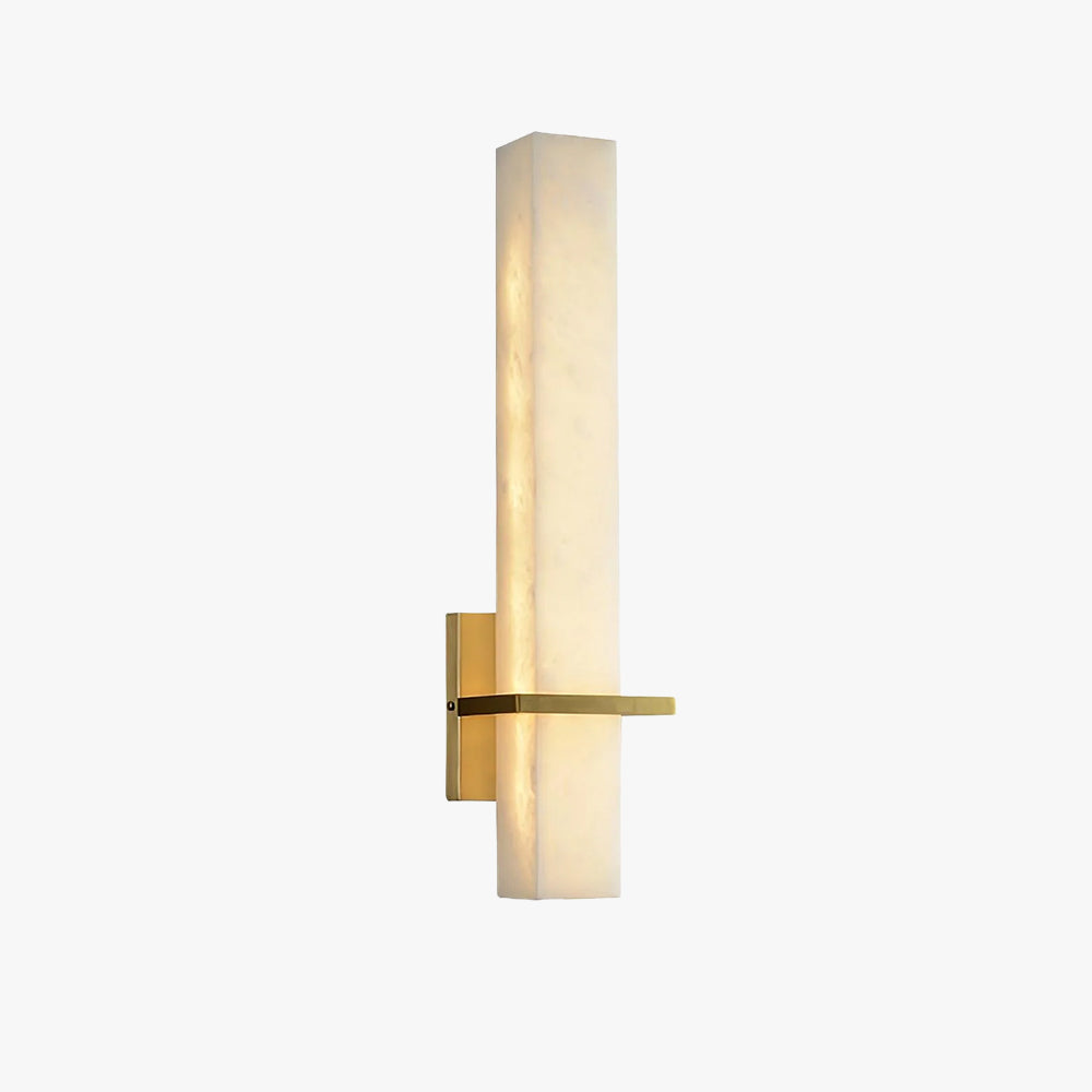 Alabaster Cuboid Wall Sconce