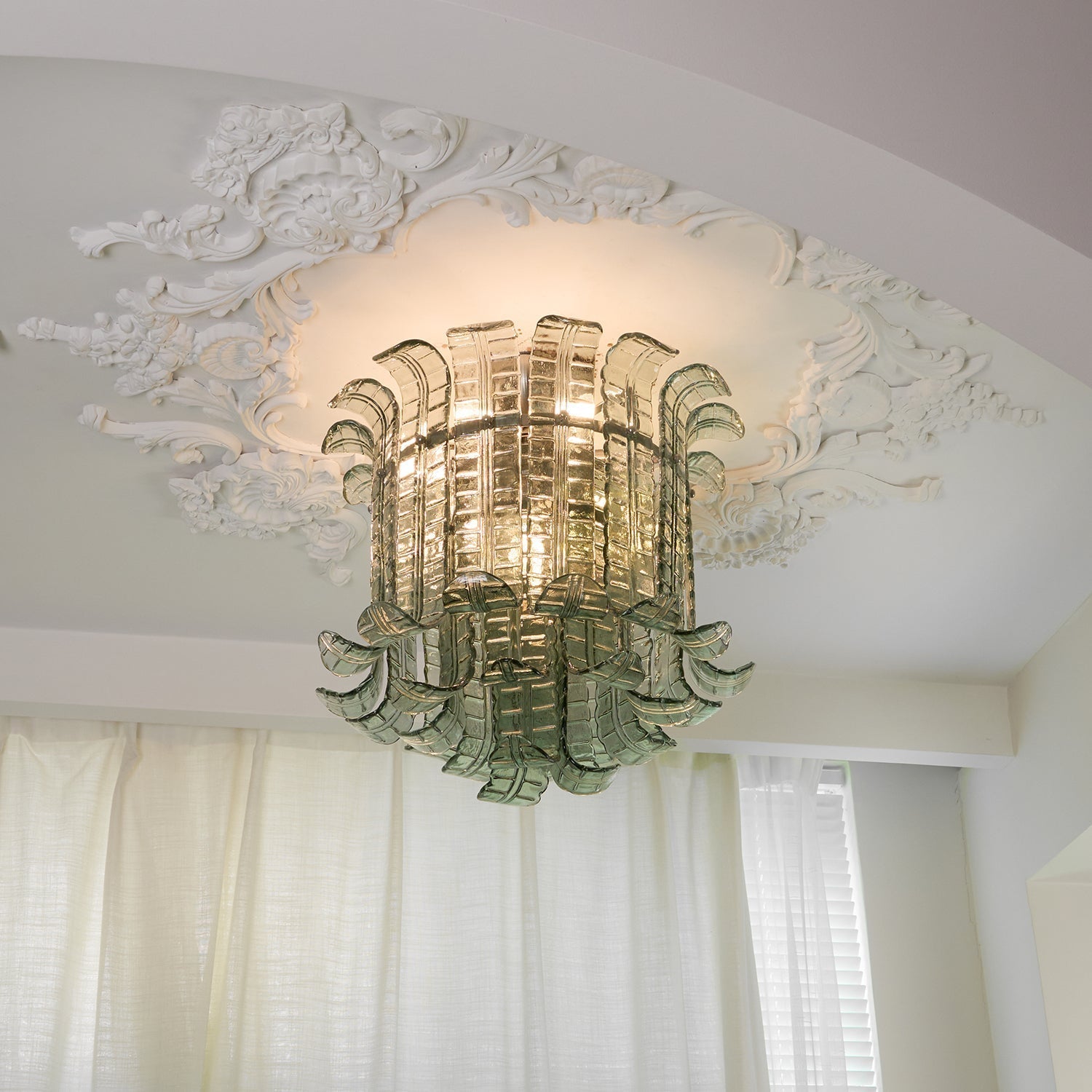 Valencia Murano Glass Petal Ceiling Lamp