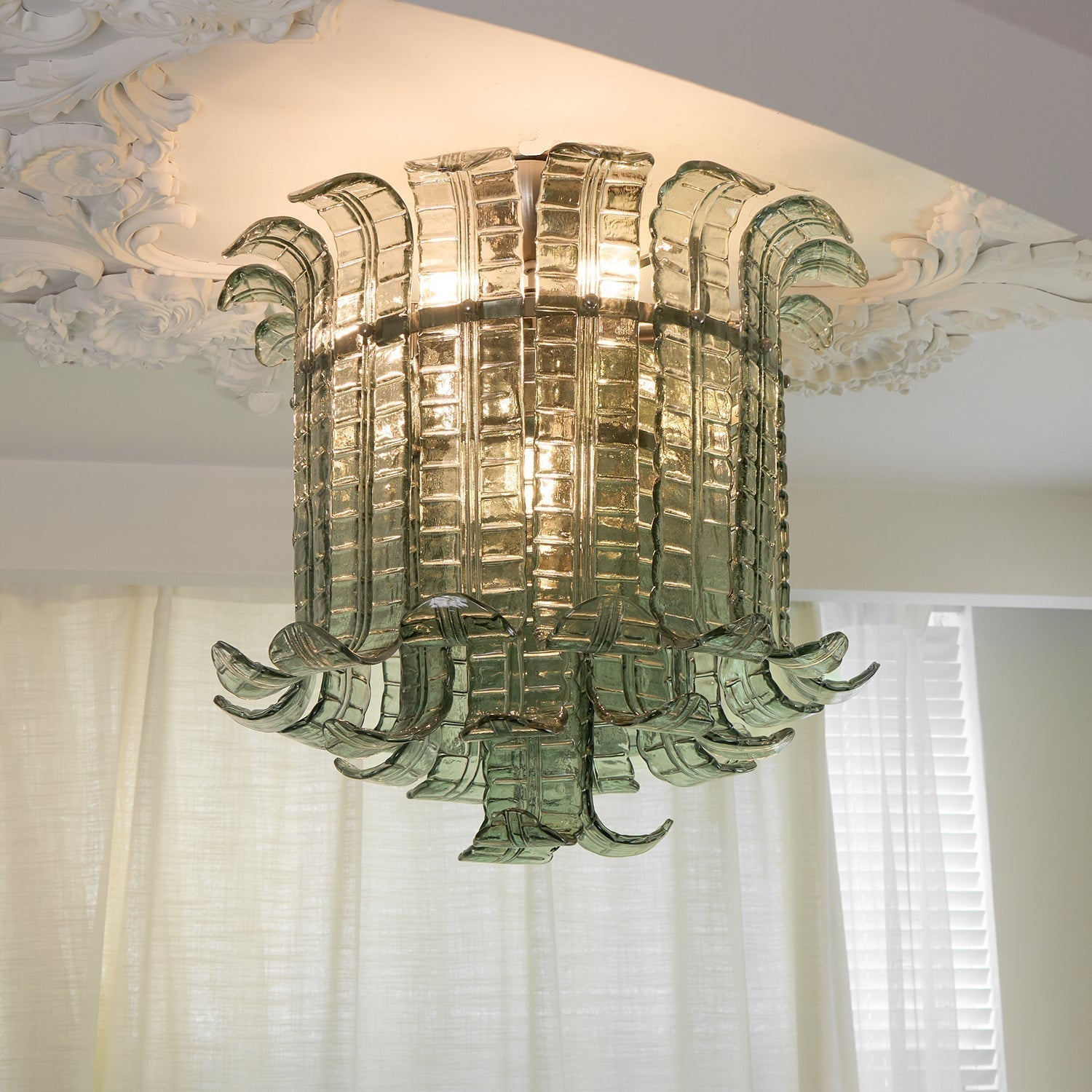 Valencia Murano Glass Petal Ceiling Lamp