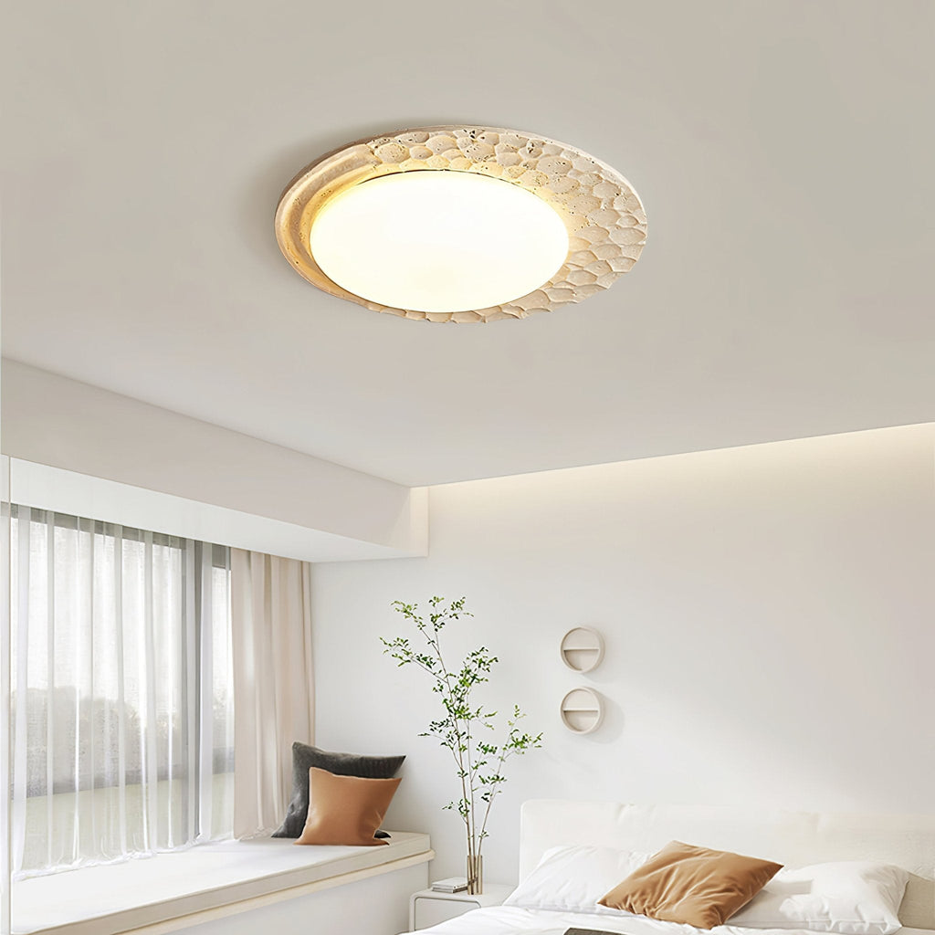 Vespera Textured Stone Ceiling Glow