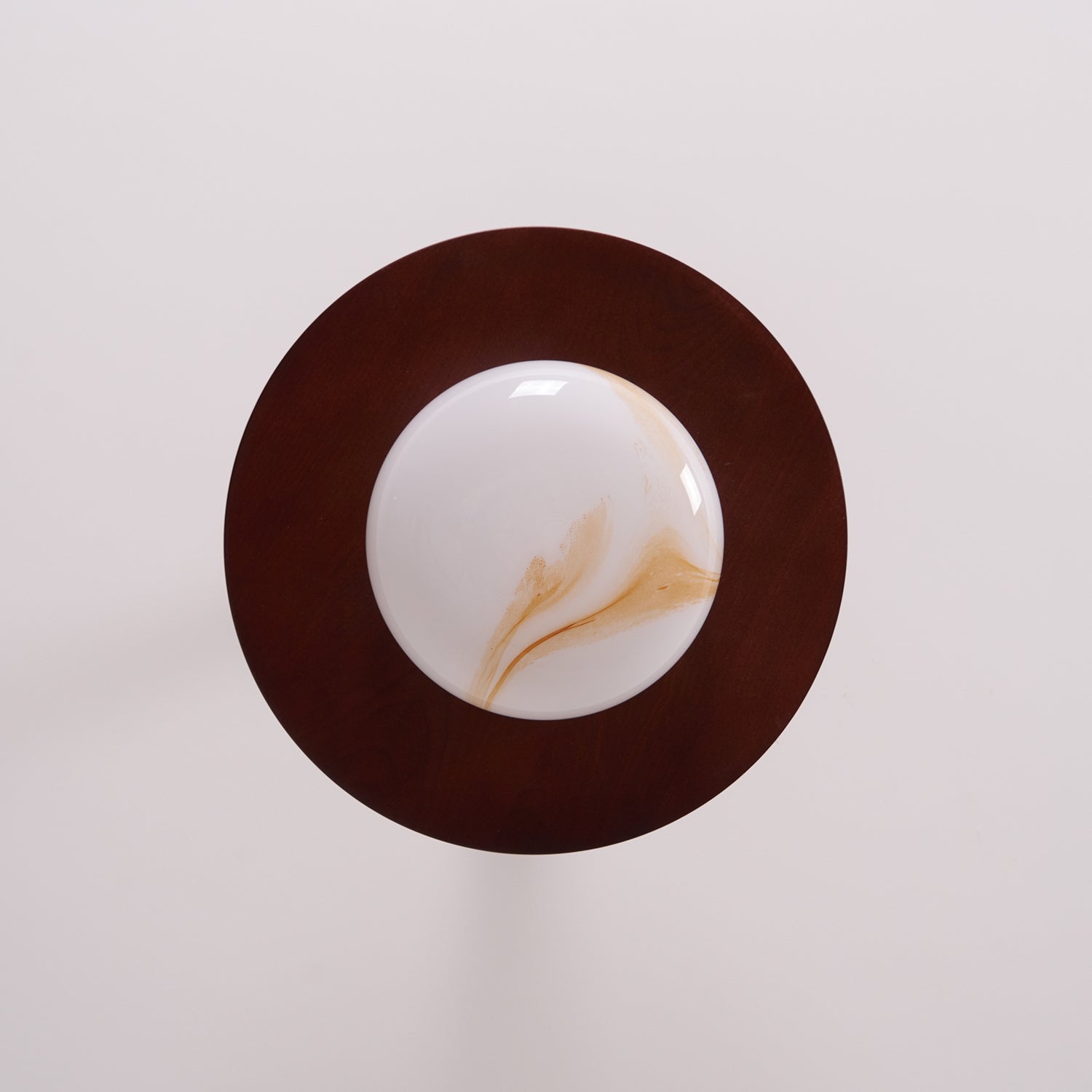 Walnut Alabaster Ceiling Light