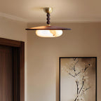 Walnut Alabaster Ceiling Light