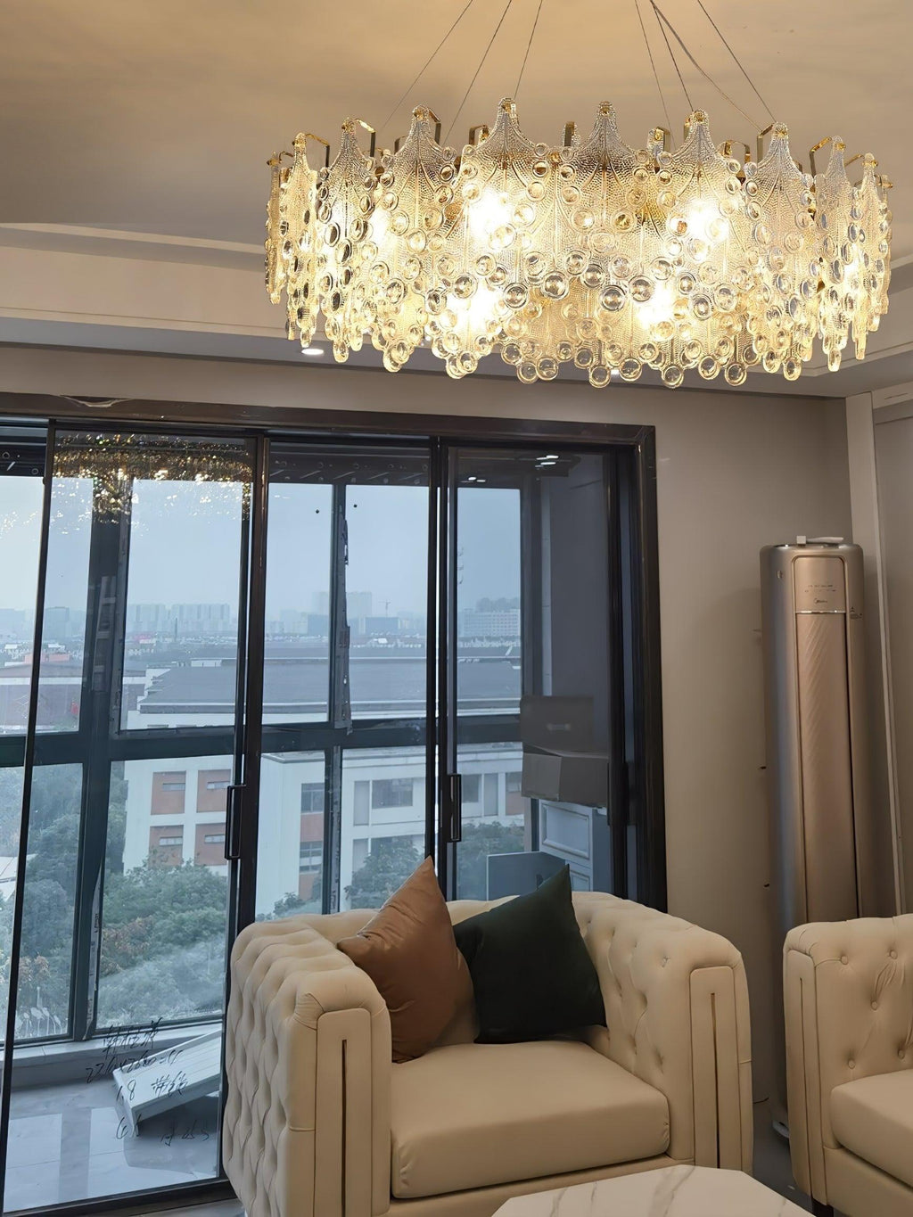 Celestia Crystal Cascade Chandelier