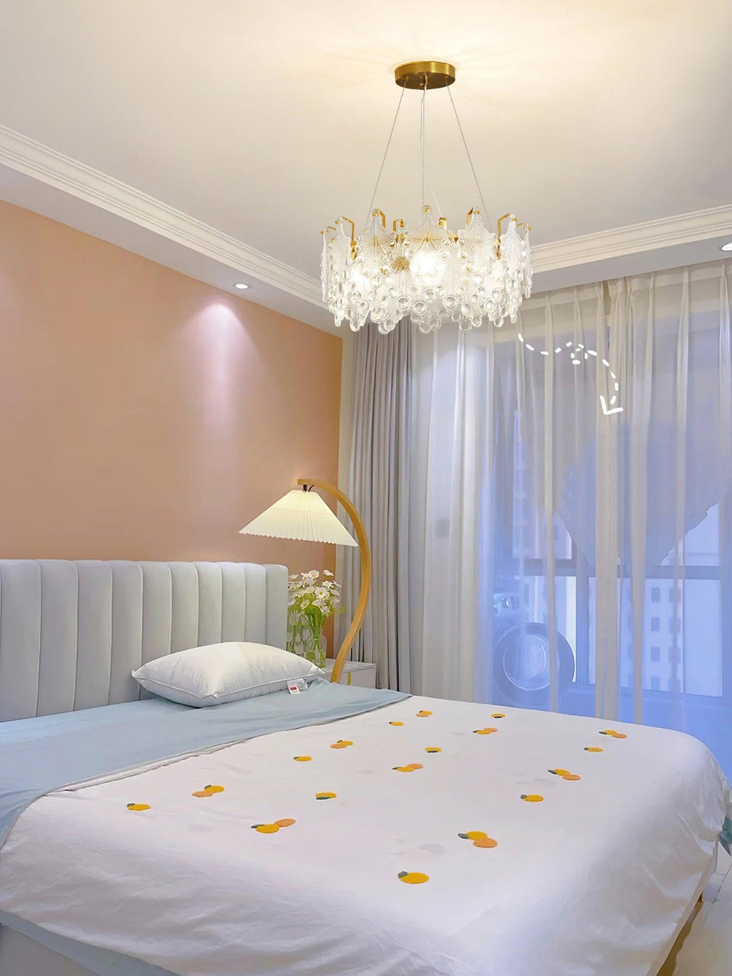 Celestia Crystal Cascade Chandelier