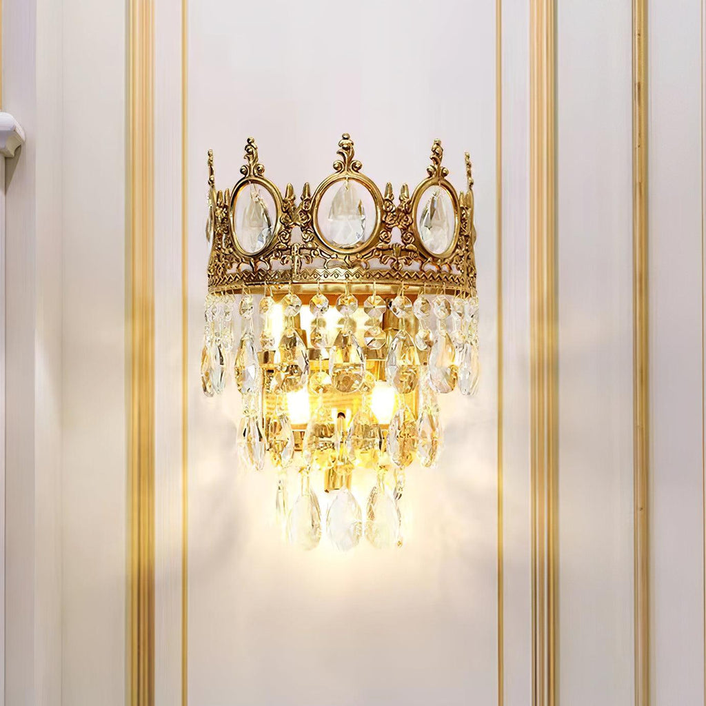 Celestia Vintage Crystal Wall Light