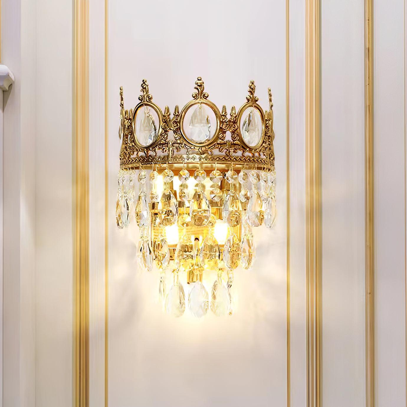 Celestia Vintage Crystal Wall Light