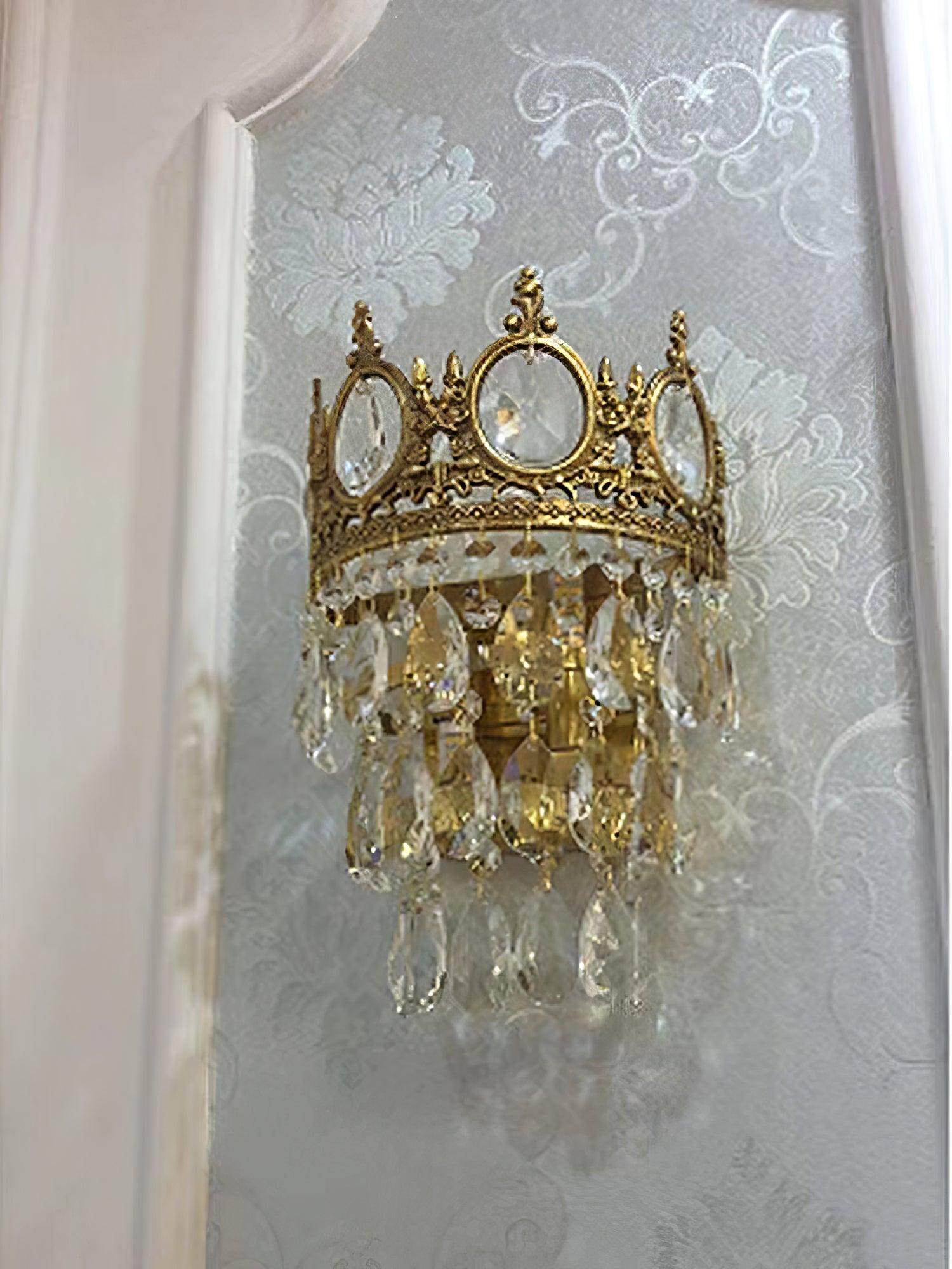 Celestia Vintage Crystal Wall Light