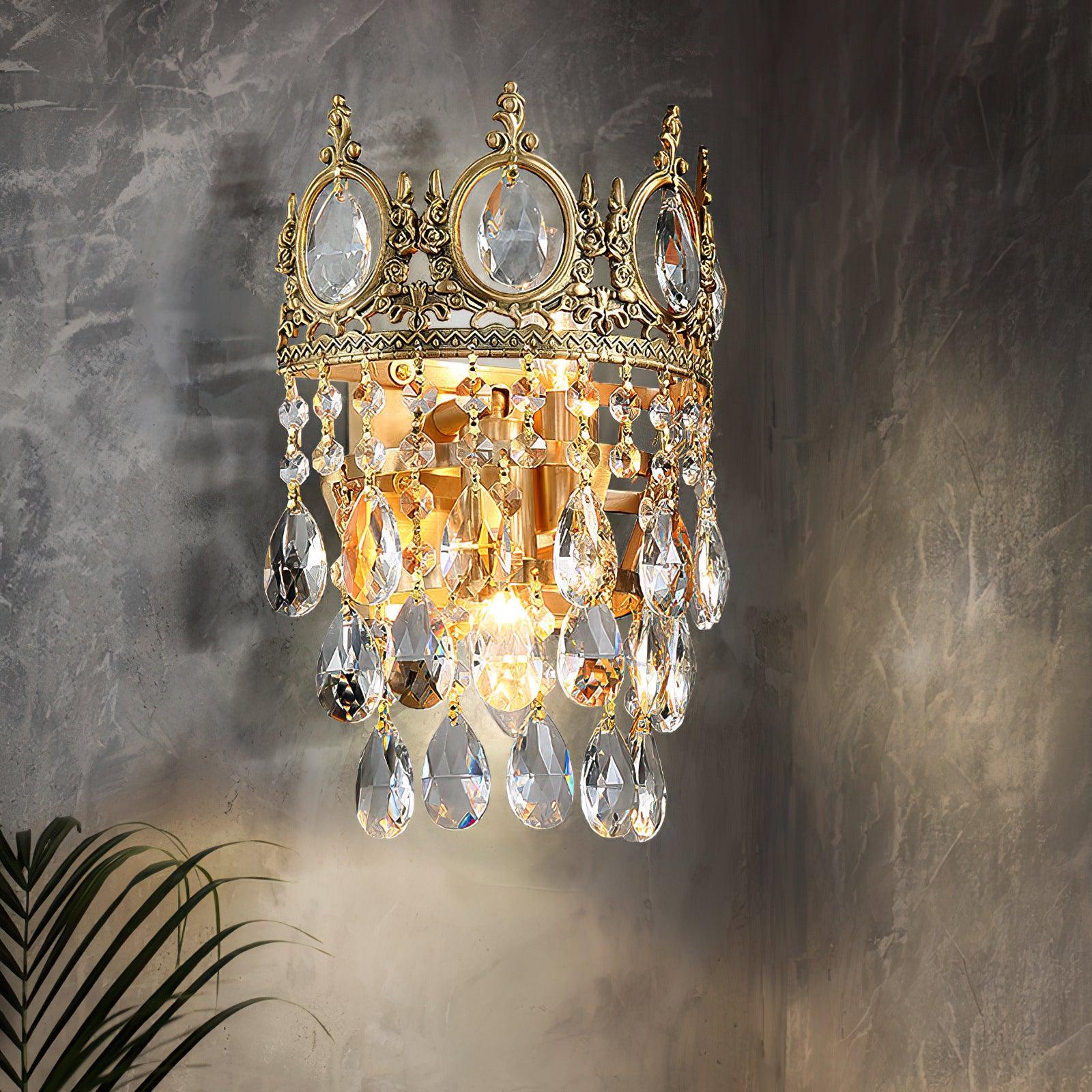 Celestia Vintage Crystal Wall Light