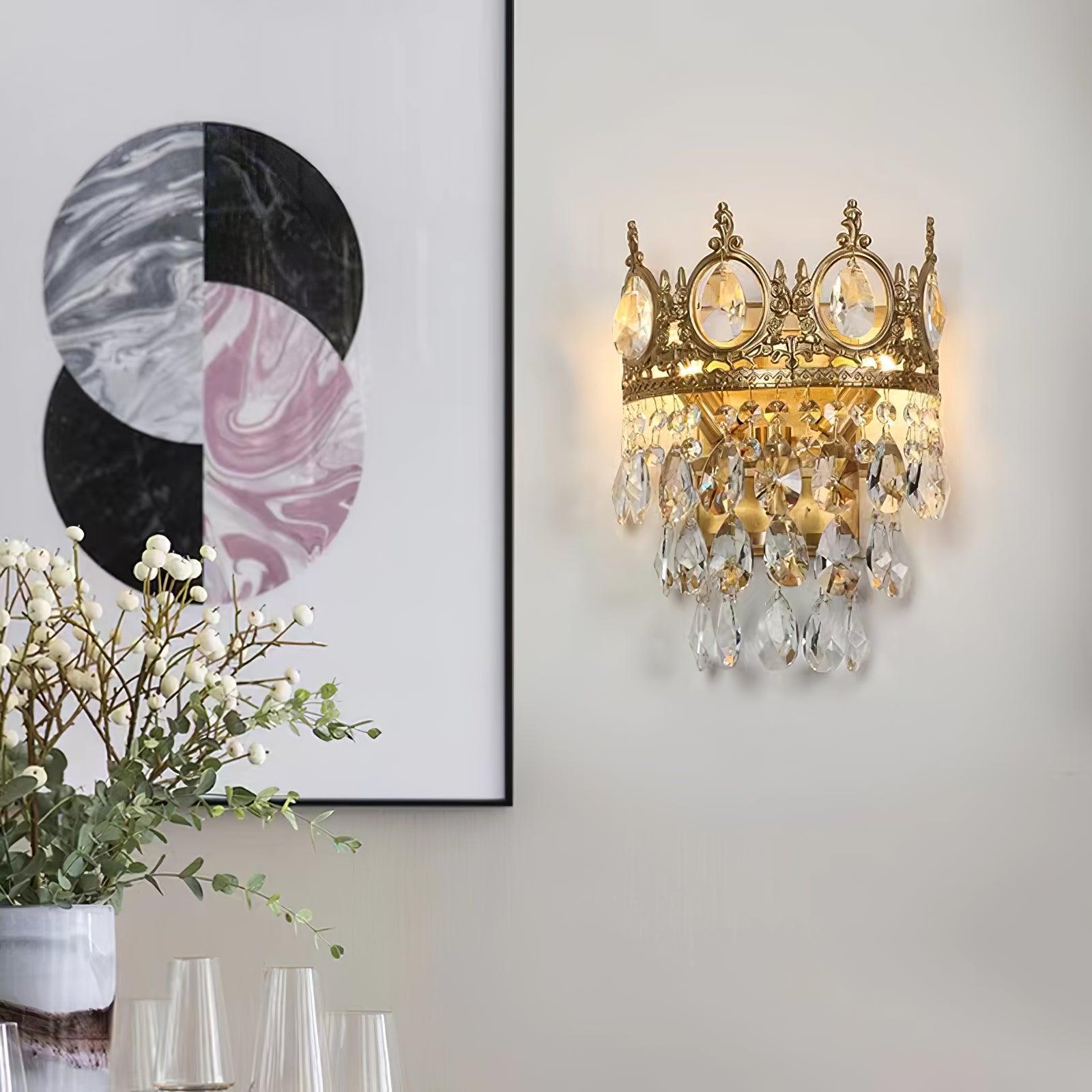 Celestia Vintage Crystal Wall Light