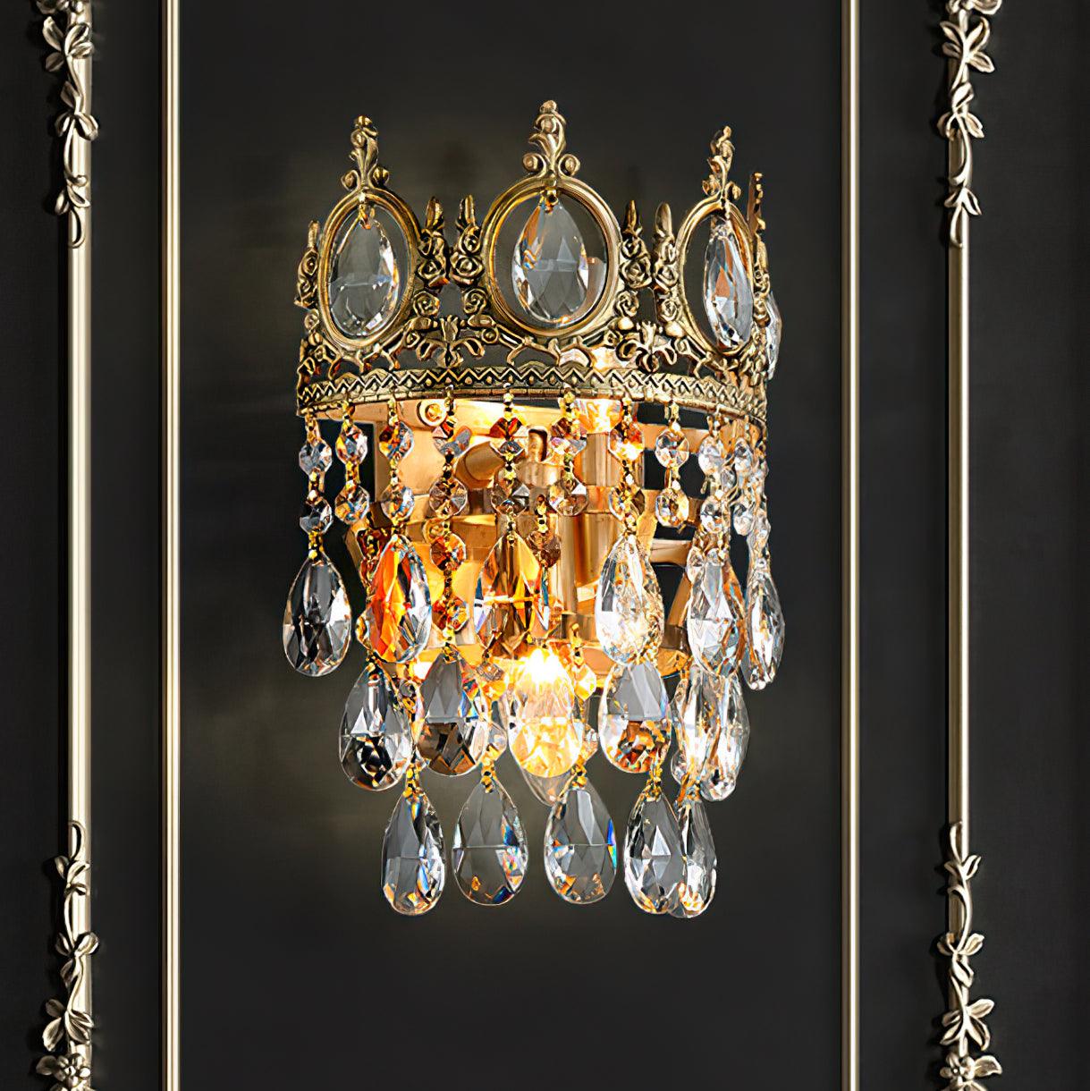 Celestia Vintage Crystal Wall Light
