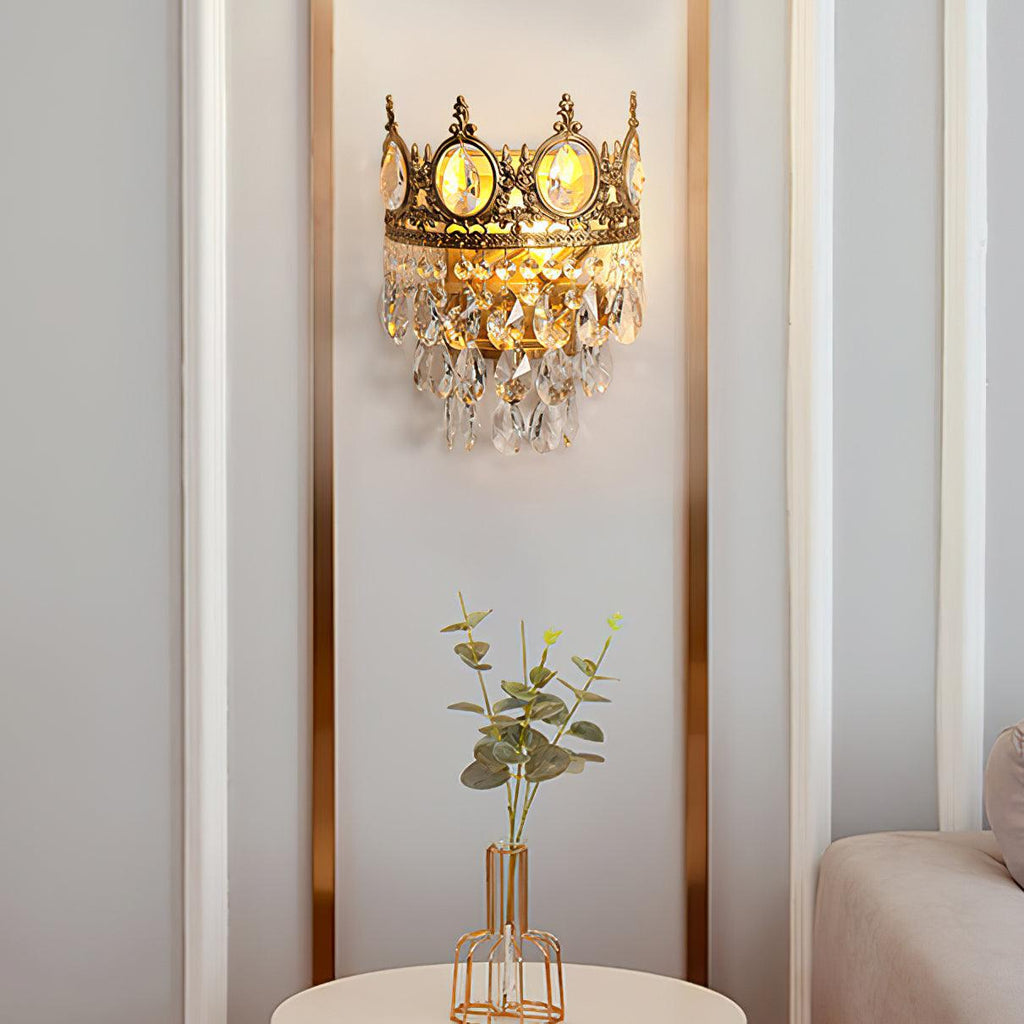 Celestia Vintage Crystal Wall Light
