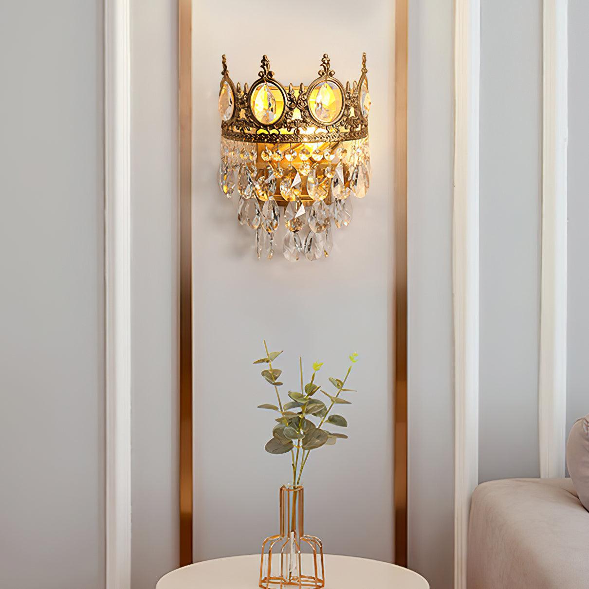 Celestia Vintage Crystal Wall Light
