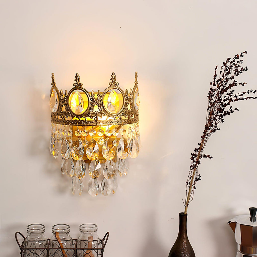 Celestia Vintage Crystal Wall Light
