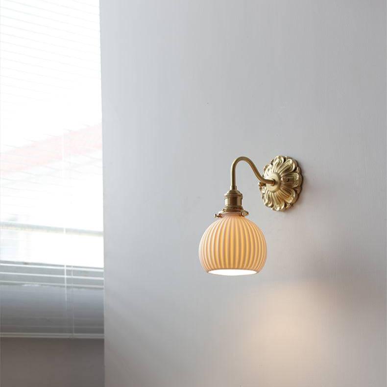 Lumina Brass & Ceramic Wall Light