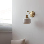 Lumina Brass & Ceramic Wall Light