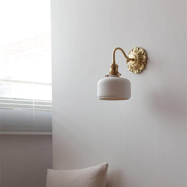 Lumina Brass & Ceramic Wall Light