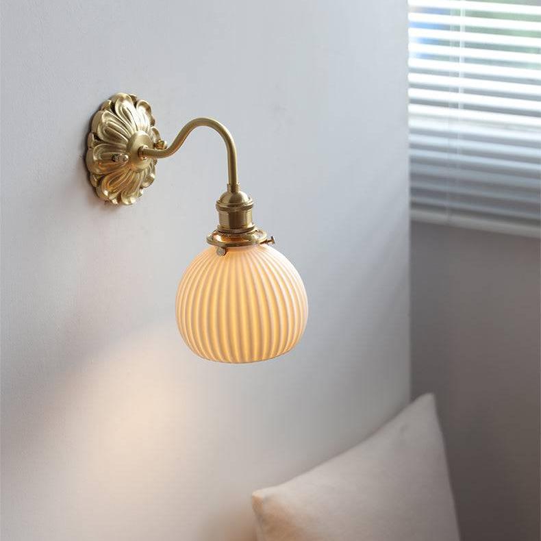 Lumina Brass & Ceramic Wall Light