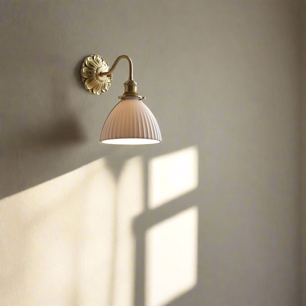 Lumina Brass & Ceramic Wall Light