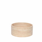 Scandinavian Handcrafted Natural Travertine Bowl
