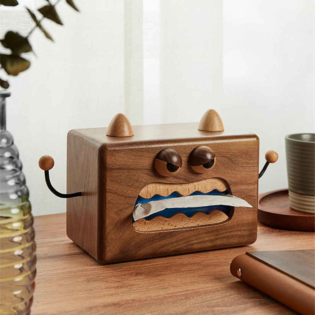 Creative Walnut Wooden Tissue Box